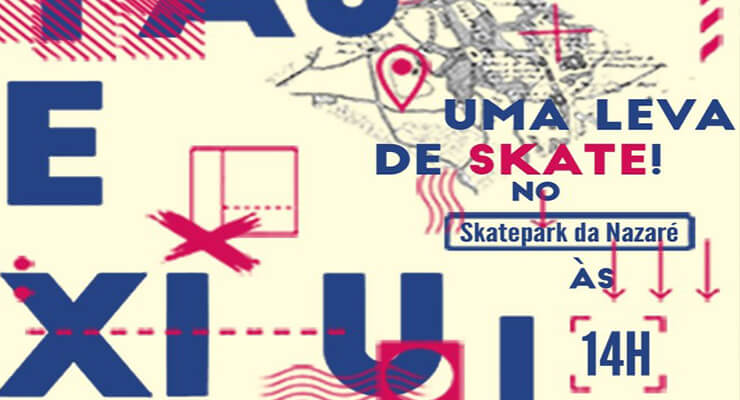 Uma Leva De Skate No Skate Parque Da Nazaré