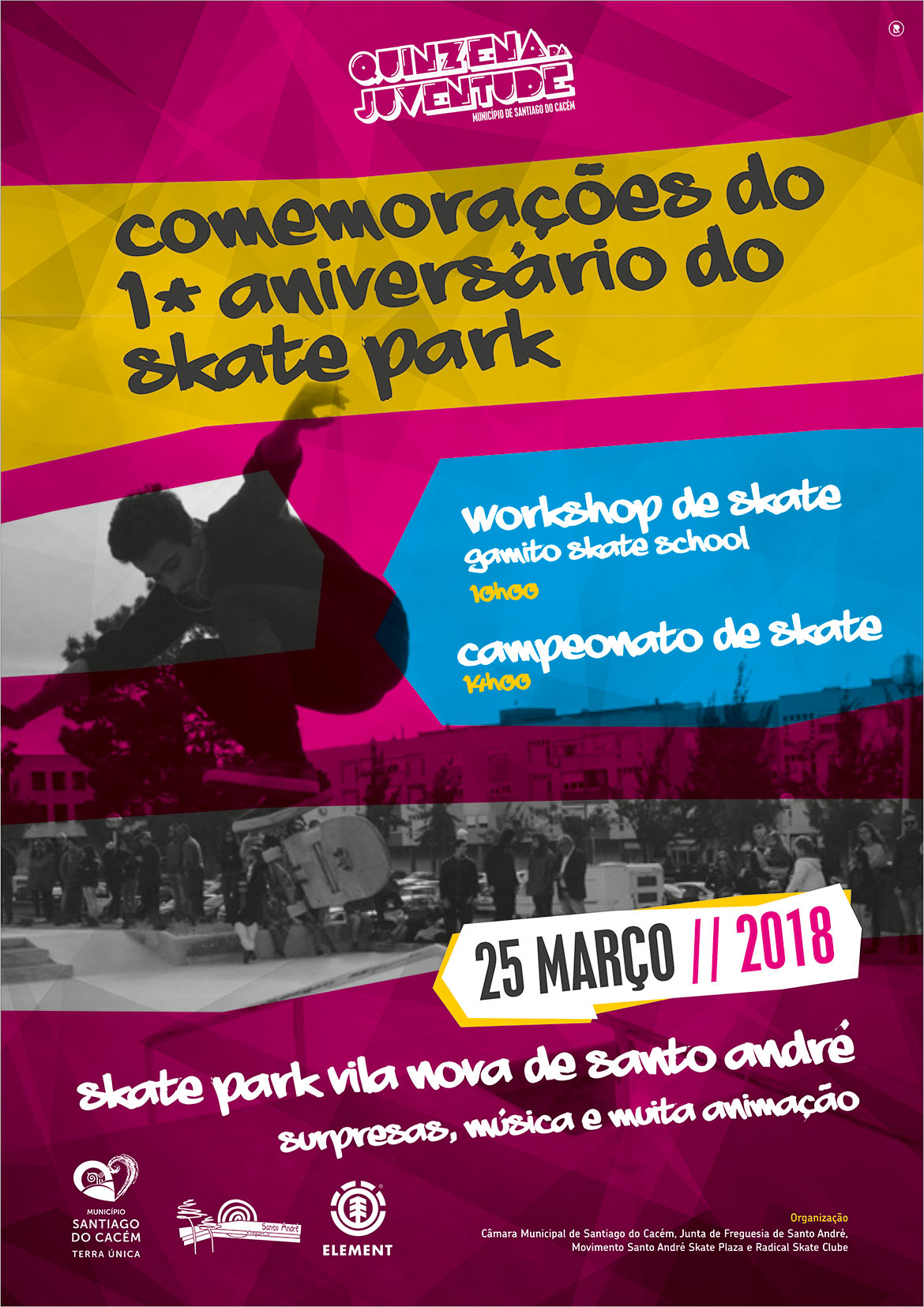 [ADIADO Para 15 De Abril] Aniversário Do Skate Parque De St. André